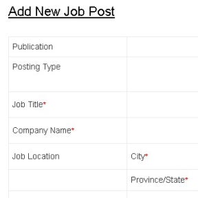 Fill in your job description.