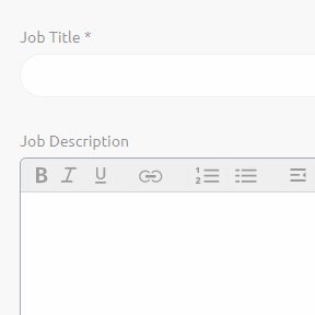 Enter your job post details.
