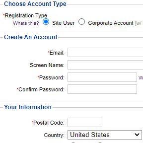 Create an employer account.