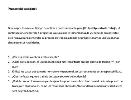Una captura de pantalla de una carta de agradecimiento y un correo de evaluación de solicitudes a una vacante laboral.