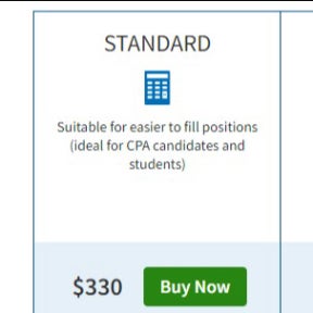 Select a job posting plan.