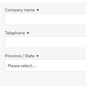 Register your company.