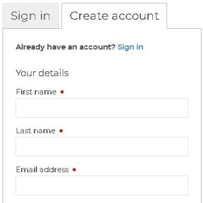 Create an account.