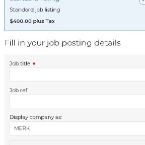 Fill in your job description.