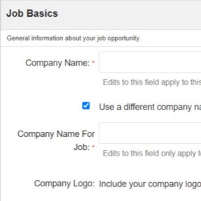 Create your job posting.
