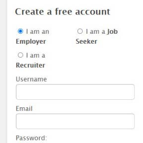 Create a free account.