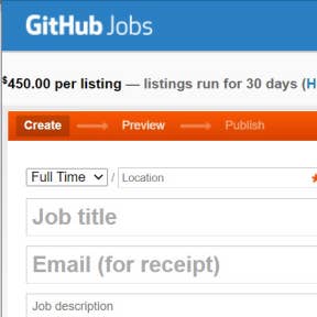 Create a job post.