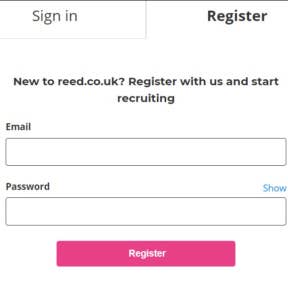 Create a recruiter account.