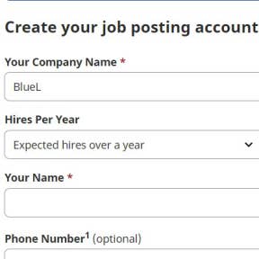 Create an acount.