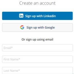 Create an account.