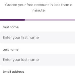 Create an account.
