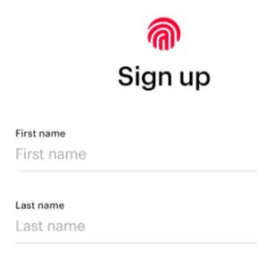 Create an account.