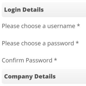 Create an account.
