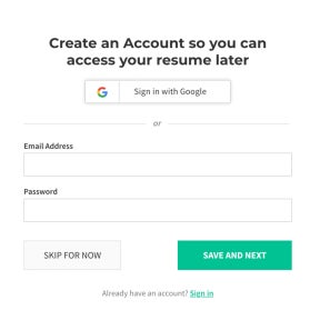 Create an account.
