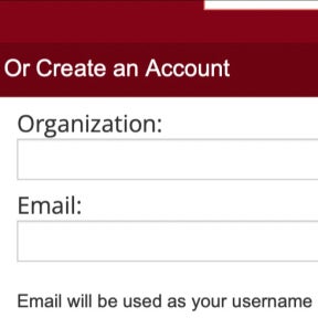 Create an account.