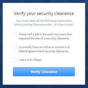 Register an account with ClearanceJobs.