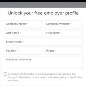 Register an account with Cleverism.