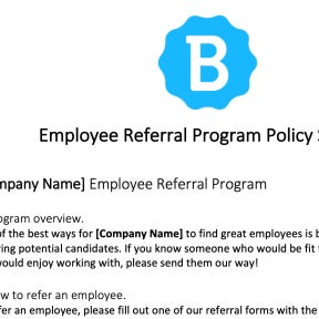 Create an employee referral program.