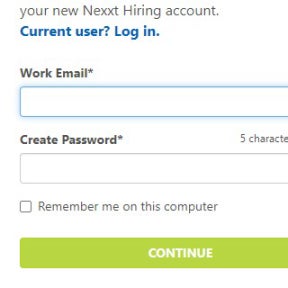 Create an employers account.