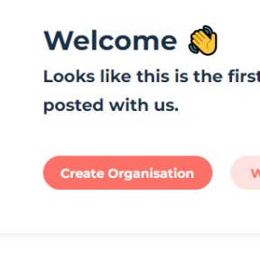 Create an organisation profile.