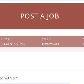 Create the job posting.