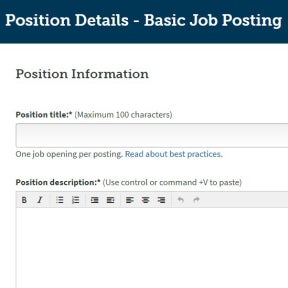 Create your job ad.