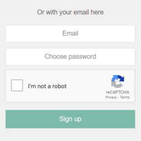 Create your account.