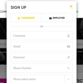 Create your account.