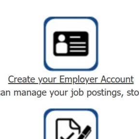 Create your employer account.
