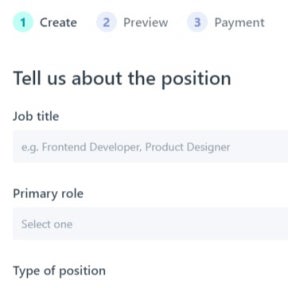 Create your job ad.