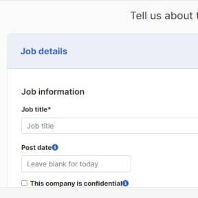 Create your job ad.