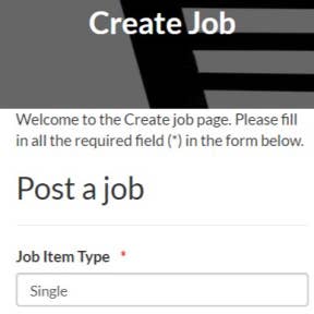 Create your job post.