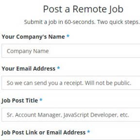 Create your job post.