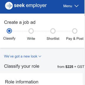 Create your job post.