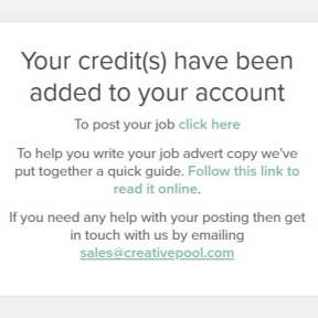 Create your job post.
