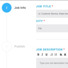 Create your job post.
