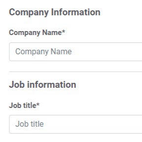 Create your job post.