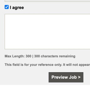 Create your job post.