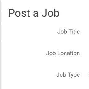 Create your job post.