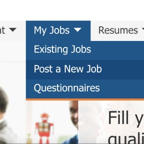 Create your job post.