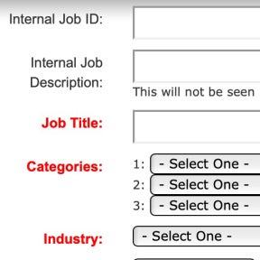 Create your job post.