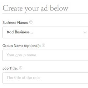 Create your job posting.