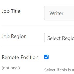 Create your job ad.
