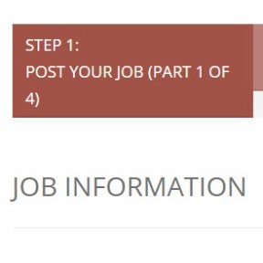 Create your job posting.