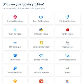 Select which roles you need to fill.