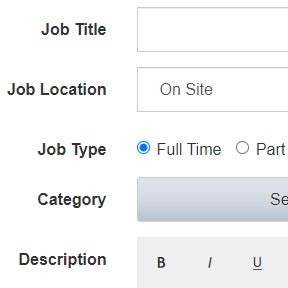 Create your job post.