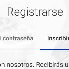 Completa el registro.