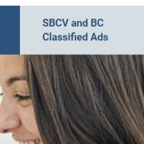 Click on "SBCV & BC Classified Ads."