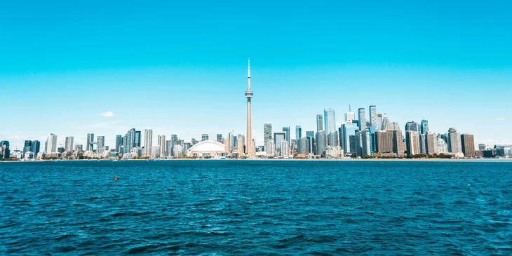 A view of Toronto's cityscape in Ontario, Canada.
