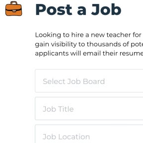 Create your job post.